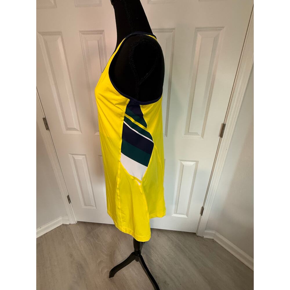 Fila Yellow Tennis Dress Matching Shorts Set Size XL Athletic Pickleball Tennis - Picture 5 of 9